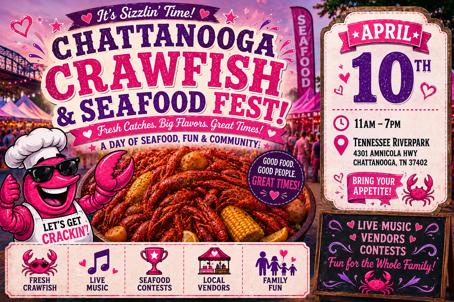 Chattanooga Seafood & Crawfish Festival 2027